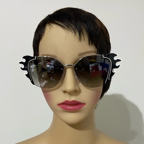 Prada Black White Silver Metal Su… - Picture 11 of 11